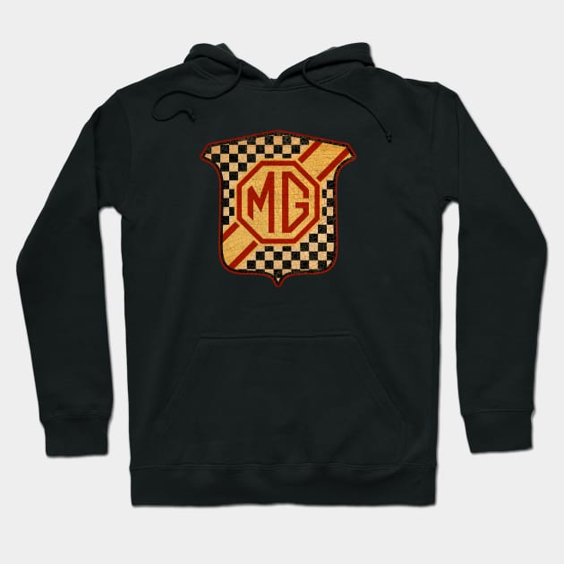 Vintage MG Car club badge Hoodie by Midcenturydave